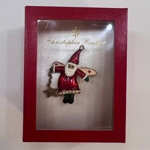 Christopher Radko Angel Santa Ornament NIB